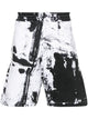 Alexander Mcqueen Printed Organic Cotton Shorts