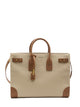 Saint Laurent Two-Tone Canvas And Leather Large Sac De Jour Handbag