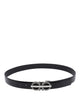 Ferragamo Black Reversible Double Gancini Belt