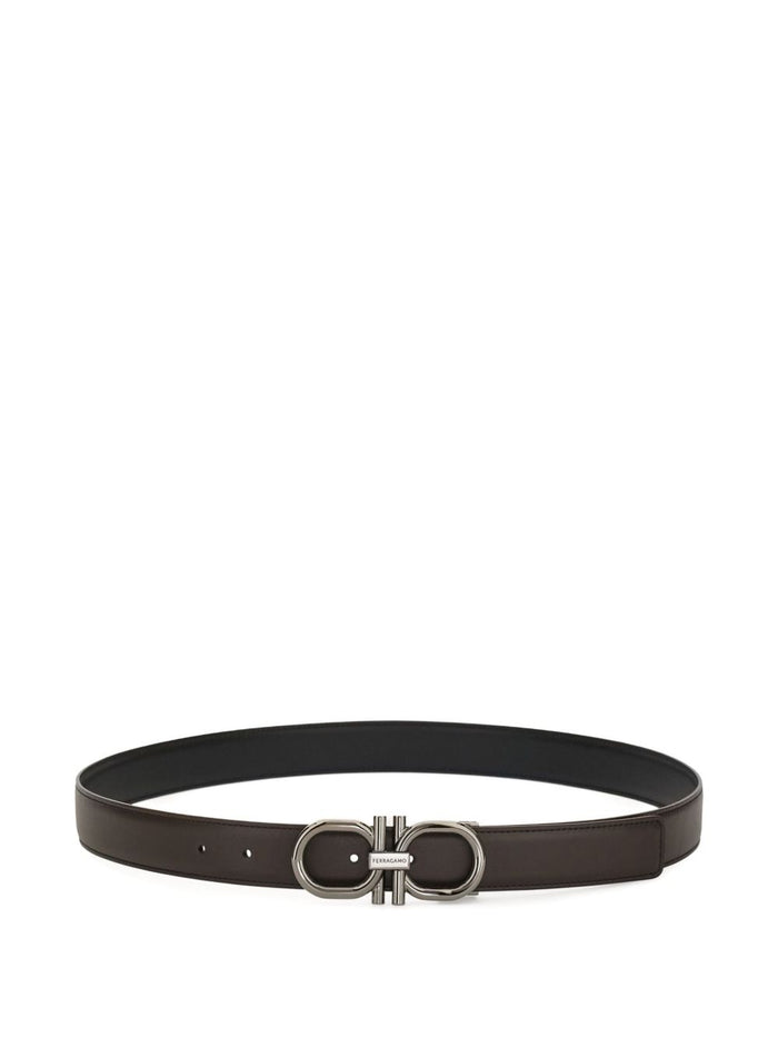 Ferragamo Dark Brown Leather Belt
