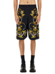 Versace Jeans Couture Viscose Black Shorts