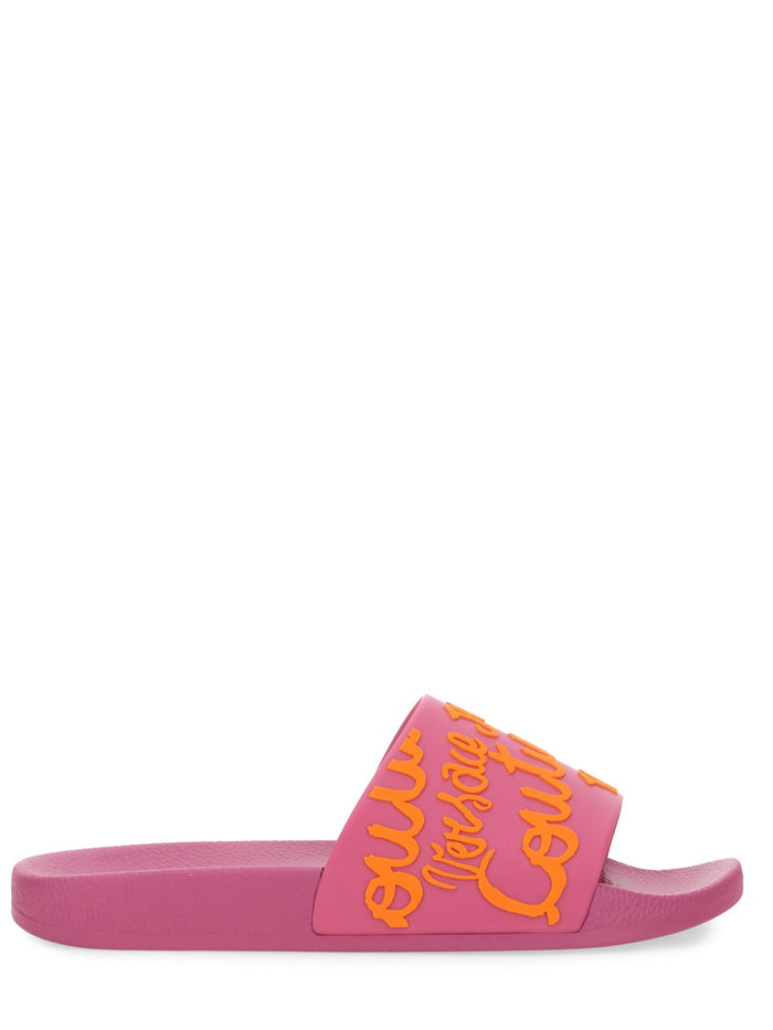 Versace Jeans Couture Medusa Smiley Slide Sandals