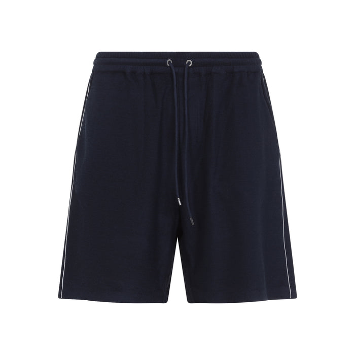 Ralph Lauren Purple Label Navy Blue Beach Athletic Cotton Bermuda
