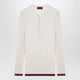 Gucci White Silk Jersey With Web Ribbon