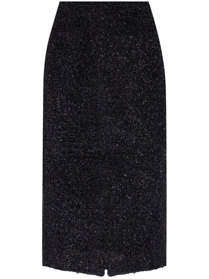 Balenciaga Tweed Midi Skirt