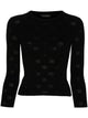 Balenciaga Open-Knit Wool Top