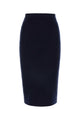Bottega Veneta Midnight Blue Cashmere Blend Skirt