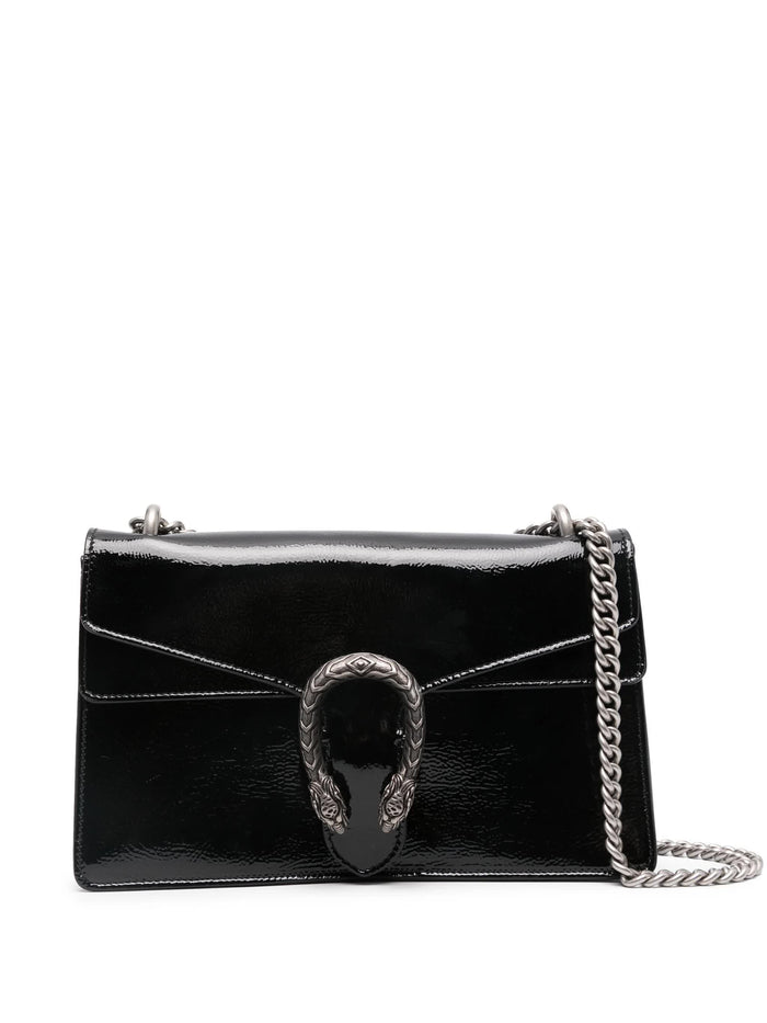 Gucci Black Leather Small Dionysus Shoulder Bag