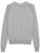 Saint Laurent Men Grey Cashmere Sweater