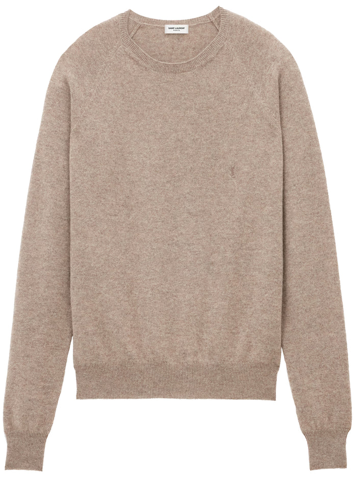 Saint Laurent Men Nude Cashmere Sweater