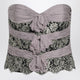 Valentino Grey/Mauve/Gold Chiffon Silk Top