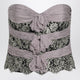 Valentino Grey/Mauve/Gold Chiffon Silk Top