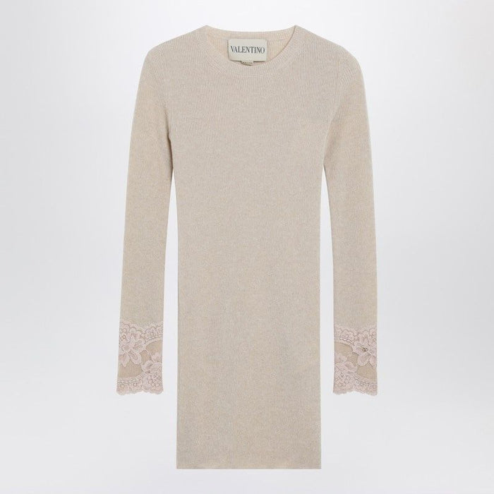 Valentino Alabaster Cashmere Sweater