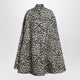 Valentino Animal-Print Wool Cape