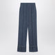 Valentino Blue Trousers In Chambray Denim