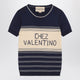 Valentino Garavani Navy Blue Cotton Sweater
