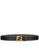 Fendi Ff Rounded Belt Black/Brown
