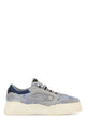 Fendi Multicolor Denim Fendi Force Sneakers