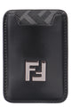 Fendi Squared Ff Leather Card Holder