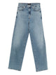 7 For All Mankind Stovepipe Oceanstone Straight-Leg Jeans