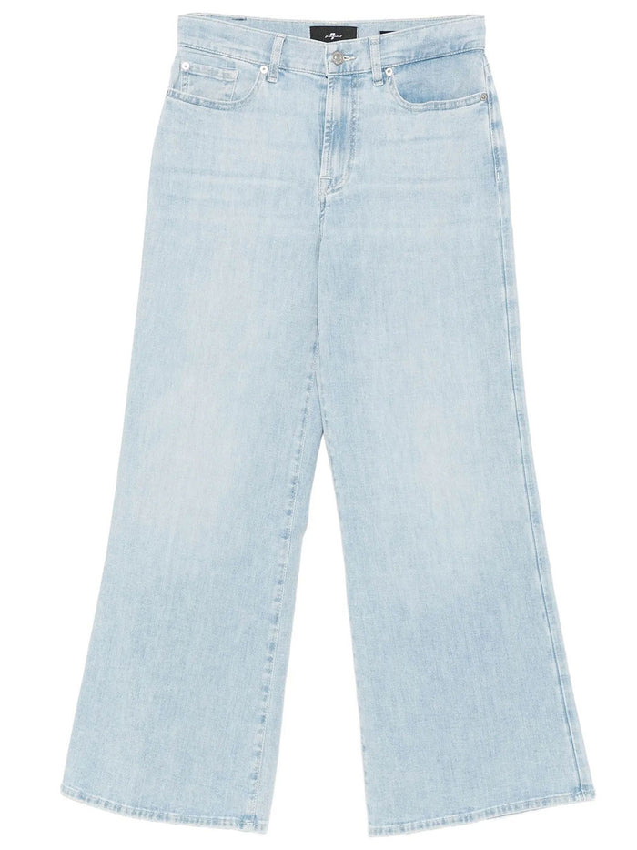7 For All Mankind Lotta Ankle High-Rise And Wide-Leg Jeans