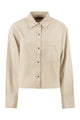 7 For All Mankind Stretch Cotton Shirt With Chest Pocket