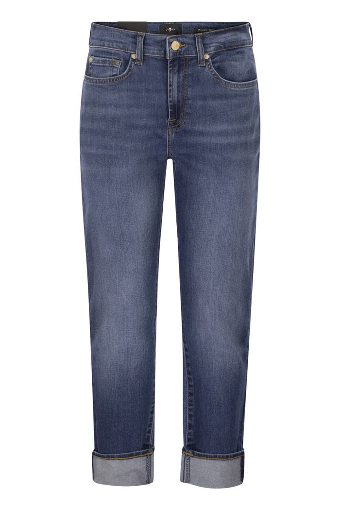 7 For All Mankind Relaxed Skinny - Medium Waist Boyfriend Jeans