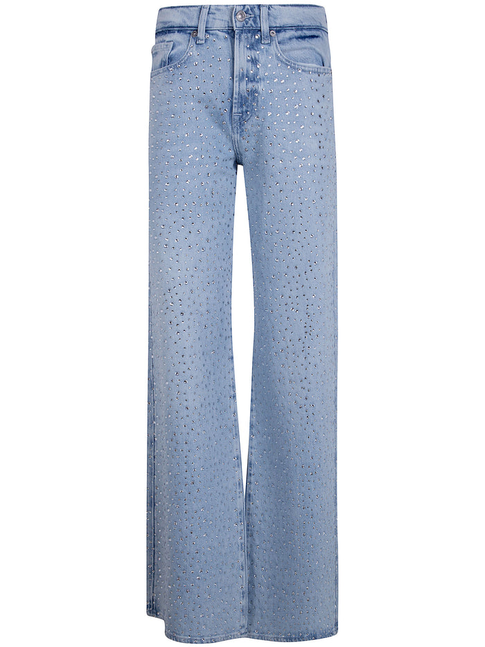Seven For All Mankind "Lotta" All Over Crystals Jeans