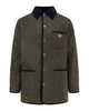 Valentino Olive Green Quilted Jacket With Vlogo Patch