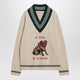 Valentino Butter-Coloured Sweater With Le Chien De La Maison Embroidery