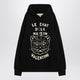 Valentino Black Sweatshirt With Le Chat De La Maison Patch