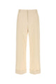 Valentino Garavani Melange Ivory Cotton Pant