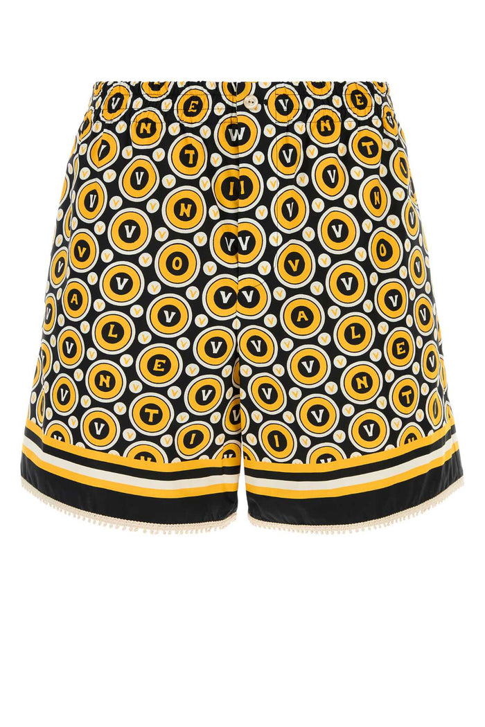 Valentino Garavani Printed Poplin Bermuda Shorts