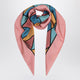Valentino Garavani Silk Scarf With Colorful Diamond Pattern