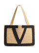 Valentino Garavani Raffia Medium Viva Superstar Shopping Bag