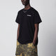 Dagger Faded Black T-Shirt With Logo Print