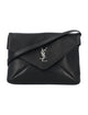 Saint Laurent Black Leather Cassandra Clutch