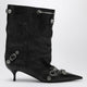 Balenciaga Cagole Wide Black Ankle Boot