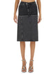 Alexander Mcqueen Two-Tone Denim Skirt