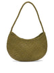 Dragon Difussion Nova Luna Green Leather Shoulder Bag