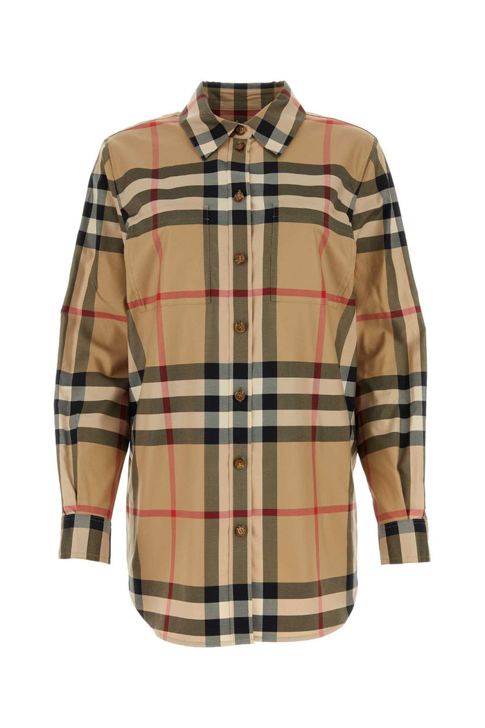 Burberry Embroidered Cotton Shirt