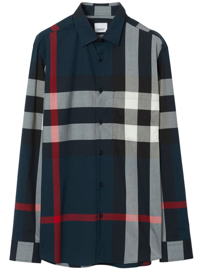 Burberry Embroidered Poplin Shirt