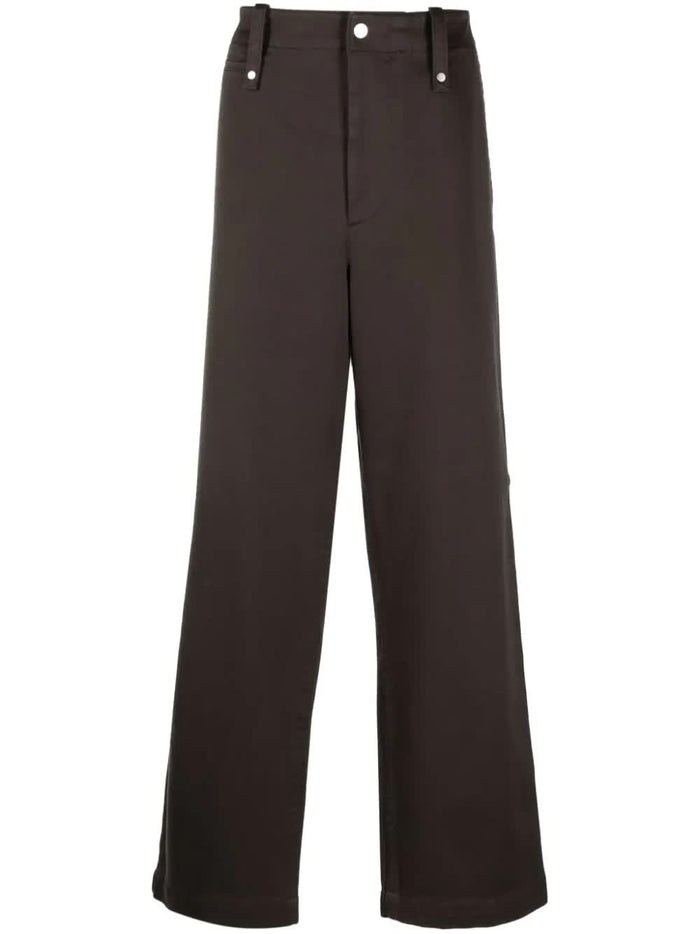 Burberry Brown Lambskin Pants