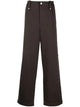 Burberry Brown Lambskin Pants