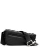 Burberry Black Leather Shield Crossbody Bag
