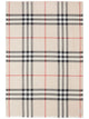 Burberry 220X70 Gnt Chk Gauze Stone Check Wool Scarf