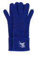 Burberry Electric Blue Cashmere Blend Gloves