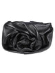 Burberry Black Lambskin With Rose Detailing Bag