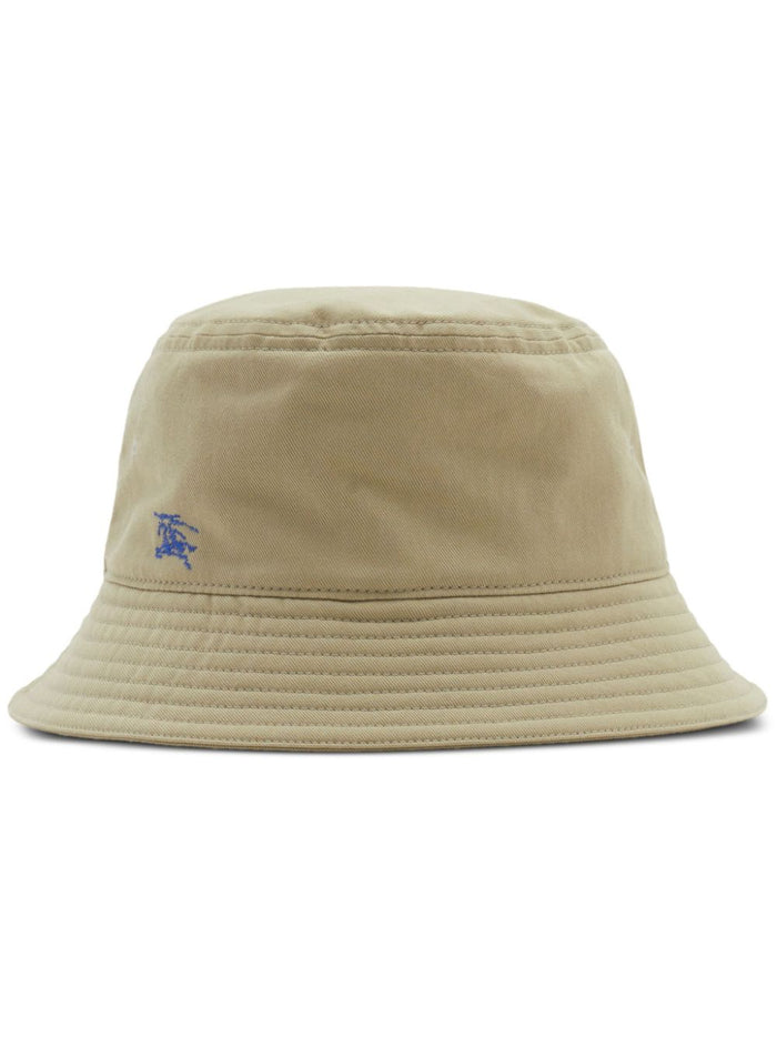 Burberry Khaki Cotton Bucket Hat