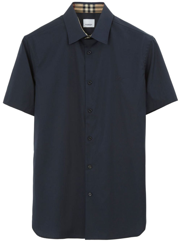 Burberry Black Stretch Poplin Shirt